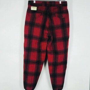 Vintage Johnson Woolen Mills red wool pants 32x32